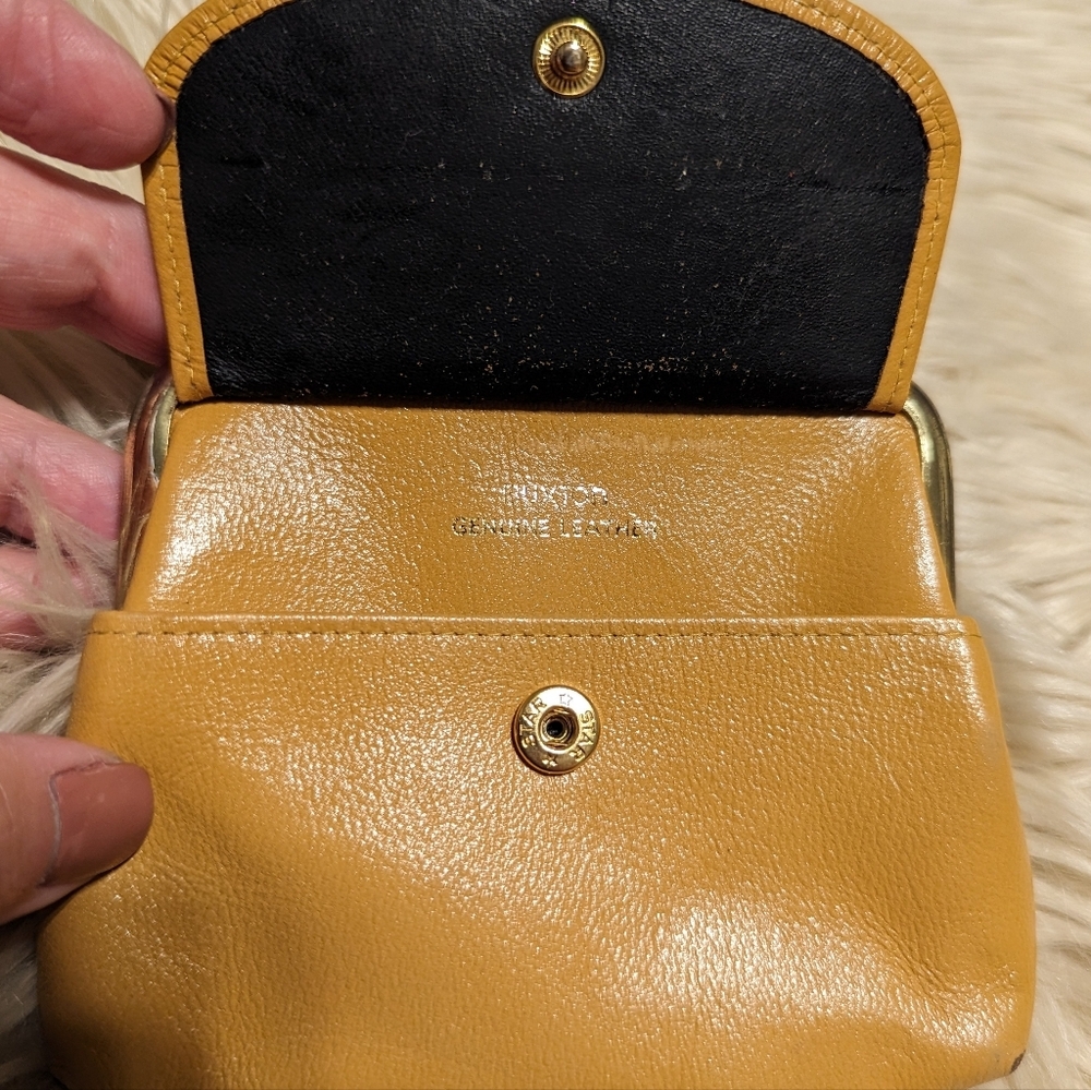 Genuine leather Vintage Buxton  change coin purse wallet BUXTON - Picture 2 of 5